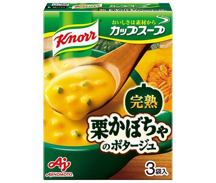 Ajinomoto Knorr Cup Soup Potage de citrouille aux châtaignes mûres (18,8 g x 3 sachets) x 10 boîtes 