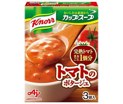 味の素 クノール カップスープ 完熟トマトまるごと1個分使ったポタージュ (17.0g×3袋)×10箱入