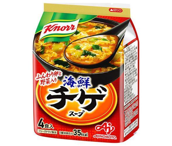 味の素 クノール海鮮チゲ スープ 4食入 37.6g×10袋入【日本出荷】