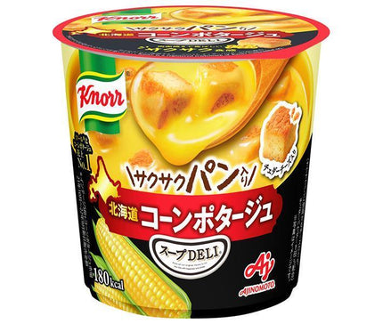 Ajinomoto Knorr Soup DELI Pain croustillant Potage de maïs Hokkaido (récipient) 38,2 g x 12 (6 x 2) pièces 