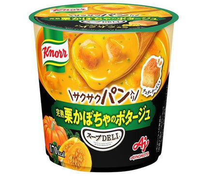 Ajinomoto Knorr Soup DELI Pain croustillant avec potage de potiron aux marrons mûrs 38,2 g x 12 (6 x 2) morceaux 