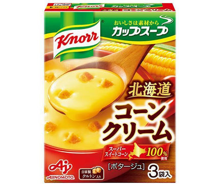 Ajinomoto Knorr Cup Soup Crème de maïs Hokkaido (18,6 g x 3 sachets) x 10 boîtes 