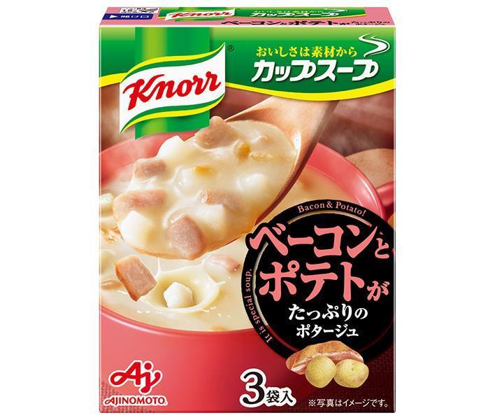 味の素 クノール カップスープ ベーコンとポテトがたっぷりのポタージュ (16.4g×3袋)×10箱入【日本出荷】
