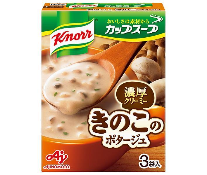 Ajinomoto Knorr Cup Soup Potage aux champignons au lait (14,2 g x 3 sachets) x 10 boîtes 