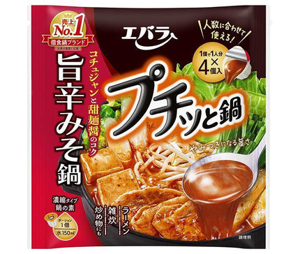 Ebara Foods Petitto Nabe Spicy Miso Nabe (41g x 4) x 12 bags 