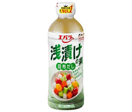 Ebara Foods Dashi de varech au sel mariné Bouteille PET de 500 ml x 12 pièces 