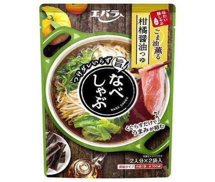 Ebara Foods Nabe Shabu Citrus Soy Sauce Soup 200g (100g x 2 bags) x 12 bags 