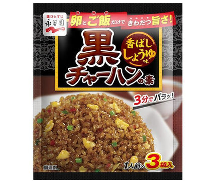 Nagatanien Black Fried Rice Base, Fragrant Soy Sauce Flavor, 25.5g x 10 Bags 