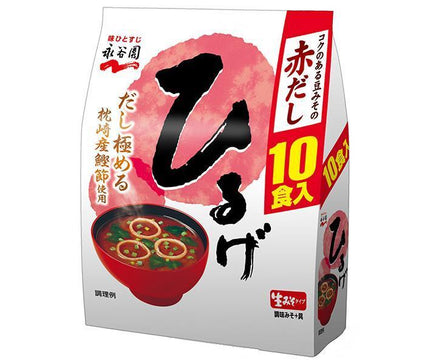 Nagatanien Fresh Miso Type Miso Soup Hiruge Value Pack of 10 Servings 181g x 5 pcs 