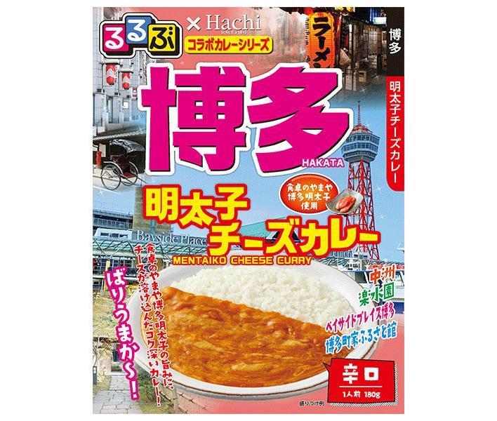Hachi Foods Rurubu x Hachi Collaboration Curry Series Hakata Mentaiko Cheese Curry 180 g x 20 pièces 