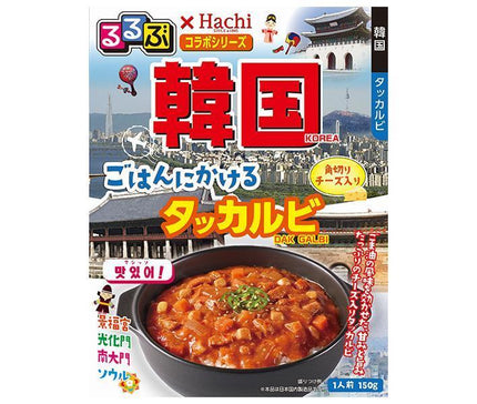 Hachi Foods Rurubu x Hachi Collaboration Series Korean Dakgalbi pour riz 150 g x 20 pièces 