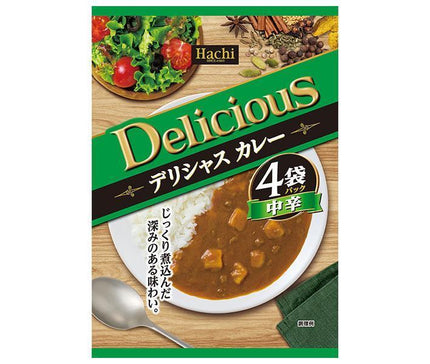 [11/25~ 10% off all products!!] Hachi Foods Delicious Curry, Medium Spicy, 170g x 4 bags x 12 pieces