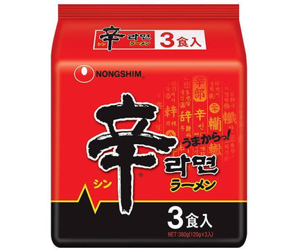 Nongshim Japan Shin Ramen 3 meal pack x 12 bags 