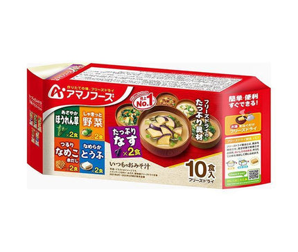 アマノフーズ フリーズドライ いつものおみそ汁 10食バラエティセット 10食×6袋入