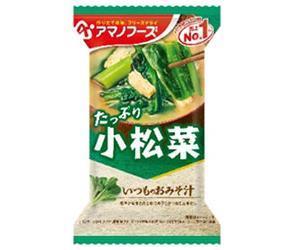 Amano Foods Freeze-Dried Regular Miso Soup Komatsuna 10 meals x 6 boxes 