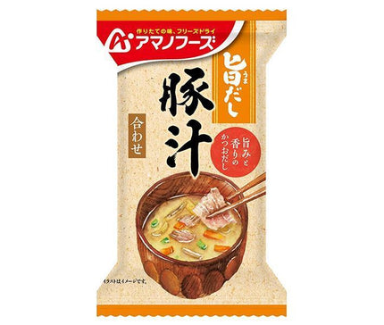 [11/25~ 10% off all products!!] Amano Foods Freeze-Dried Umami Dashi Pork Soup 10 meals x 6 boxes