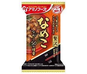 Amano Foods Soupe Miso habituelle lyophilisée Luxury Nameko 10 portions x 6 boîtes 