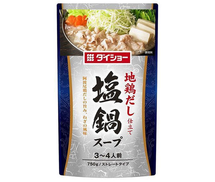 ダイショー 地鶏だし仕立て 塩鍋スープ 750g×10袋入