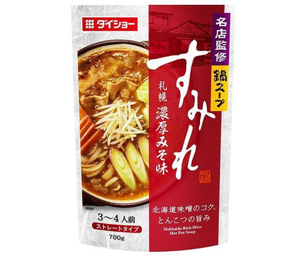 Daisho – soupe de potée supervisée, célèbre magasin, Sumire Sapporo, riche saveur de miso, 700g x 10 sachets 