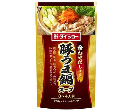 ダイショー 合わせだし仕立て 豚うま鍋スープ 750g×10袋入