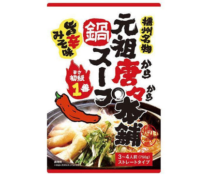 田靡製麺 元祖唐々本舗鍋の素 辛さ1番 750g×10袋入【日本出荷】