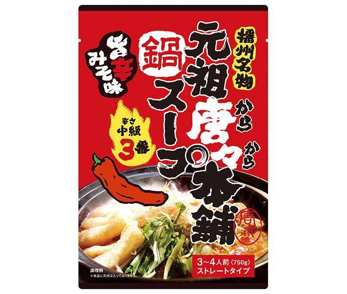 Tanbe Seimen Original Karakara Honpo Hot Pot Base Spicy Level 3 750g x 10 bags 