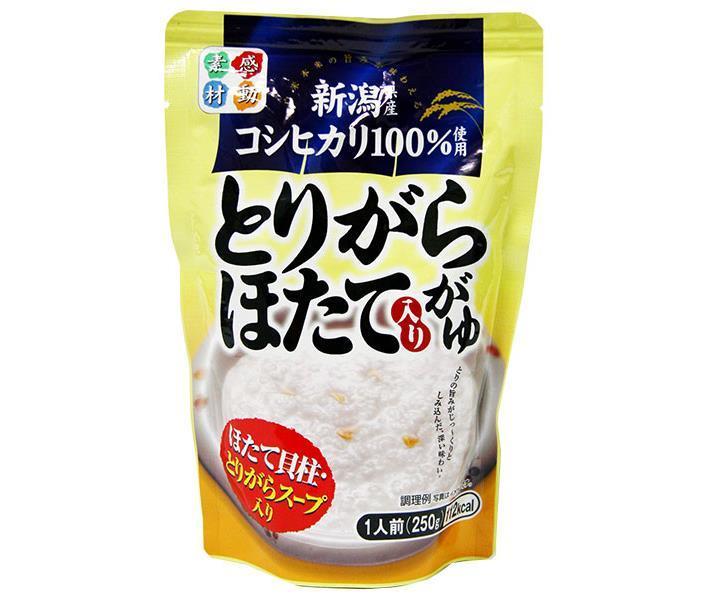 ヒカリ食品 こしひかり とりがら帆立がゆ 250gパウチ×24個入