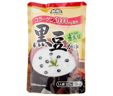 ヒカリ食品 黒豆がゆ コラーゲン入り 250gパウチ×24個入