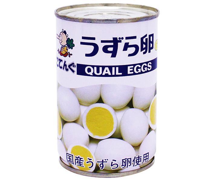 Tengu Canned Quail Eggs Boiled in Water Made in Japan JAS No. 7 Can 150g Can x 24 Cans 