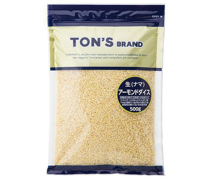 Toyo Nut Foods Ton Amande Dés (Cru) 500g x 10 sachets 