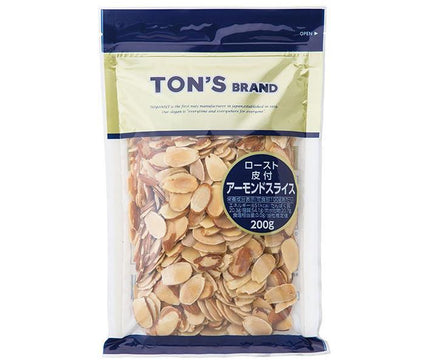 Toyo Nut Foods Ton tranches d'amandes avec peau 200 g x 20 sachets 