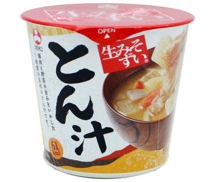 Asahimatsu Raw Miso Soup with Pork and Soy Sauce 73.5g x 6 pieces 