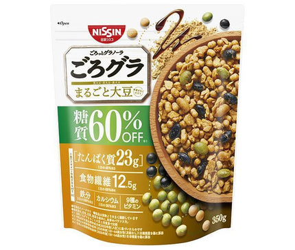 Nissin Cisco Gorogura 60% less sugar, whole soybeans, 350g x 6 bags 