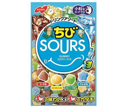 Nobel Confectionery Chibi Sours Drink Assortment 80g x 6 bags 