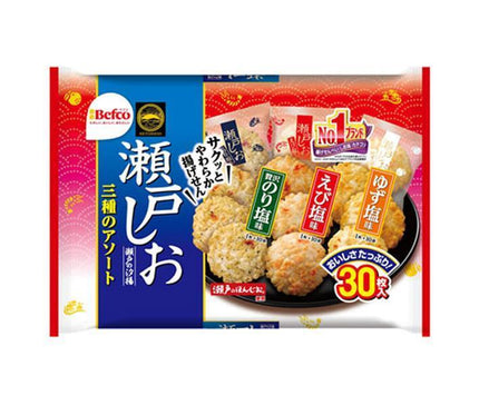 Kuriyama Rice Crackers Seto no Shioage Assortment 30 pieces x 10 bags 