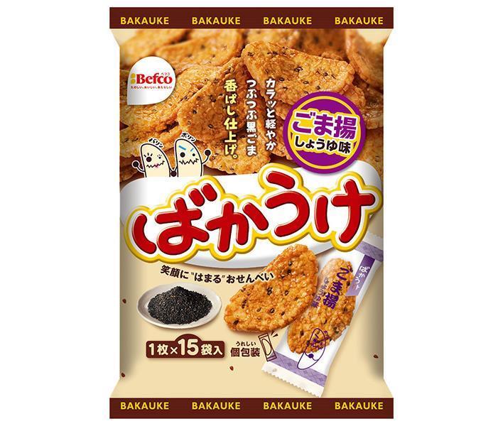 Kuriyama Rice Crackers Bakauke Sesame Fried 15 pieces x 12 bags 