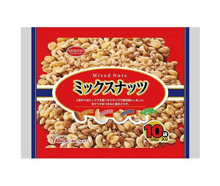 Kyoritsu Foods Mixed Nuts 10 Packs 250g (25g x 10 bags) x 10 bags 