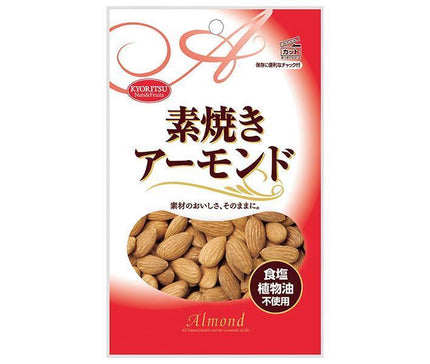 Kyoritsu Foods Unglazed Almonds with Zipper 80g x 10 Bags 