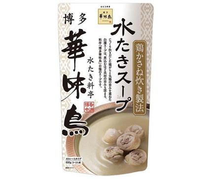 トリゼンフーズ 博多華味鳥 水たきスープ 600g×12袋入【日本出荷】