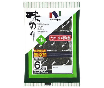 Nico Nico Nori Ajigin 6 paquets 6 sachets (5 pièces de 12 tranches) x 10 pièces