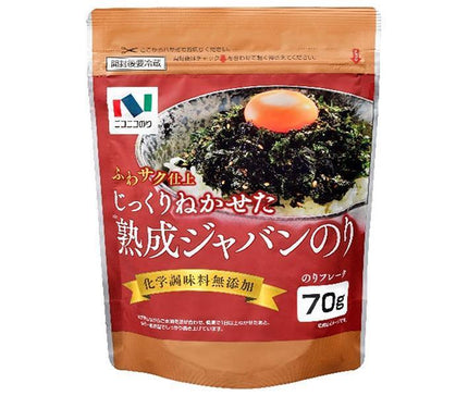 ニコニコのり じっくりねかせた熟成ジャバンのり 70g×10袋入