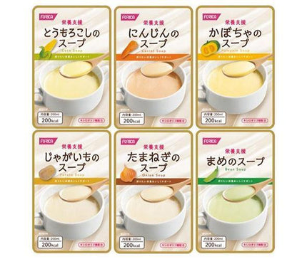 Horika Foods Assortiment de soupes de soutien nutritionnel 30 (6 types x 5) x 1 boîte 