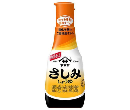ヤマサ醤油 さしみしょうゆ 200mlボトル×12本入【日本出荷】