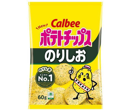 Calbee Potato Chips, Seaweed Salt, 60g x 12 bags 