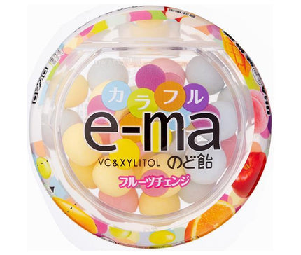 UHA Mikakuto UHA Pippin e-ma contenant de bonbons pour la gorge (changement de fruits colorés) 33g x 6 pièces 