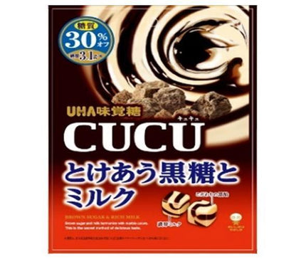 UHA味覚糖 CUCU(キュキュ) とけあう黒糖とミルク 80g×6袋入