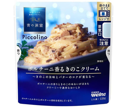 日清ウェルナ 青の洞窟 Piccolino(ピッコリーノ) ポルチーニ香るきのこクリーム 120g×10袋入【日本出荷】