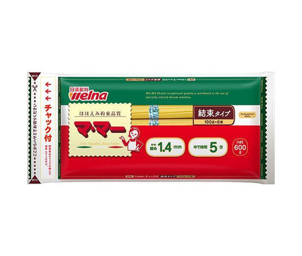 日清ウェルナ マ　マー チャック付結束スパゲティ 1.4mm 600g×20袋入