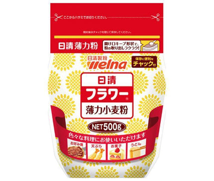日清ウェルナ 日清 フラワー チャック付 500g×12袋入