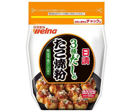 日清ウェルナ 日清 3種だしのたこ焼粉 500g×12袋入